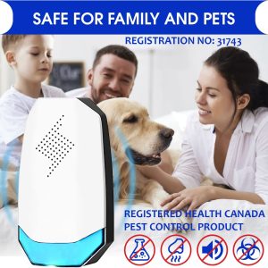 Pest Repeller Upgraded Plug-in Pest Control Repeller for Mosquito, Insect, Mice, Spider, Bug, Ant, Cockroach, Rodent & Rats Indoor Use Rodent Repeller 2 Packs