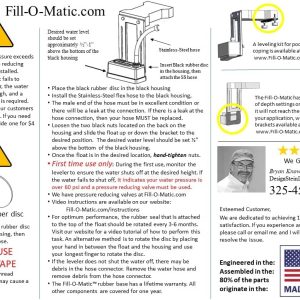 Fill-O-Matic Premium Automatic Pool Water Leveler