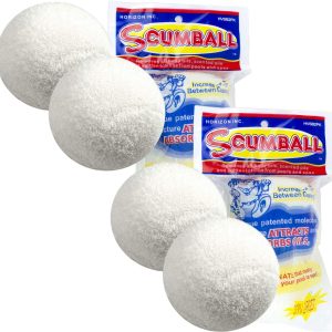 Scumball Surface Oil Absorber Removes Scum Oils from Pool Spa 4 pk Floating Ball