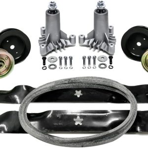 EPR Full Deck Rebuild Kit for Craftsman 42 Inch LT1000 LT2000 130794 134149 144959 95 1/2 Inch Belt 3 Bolt Spindle