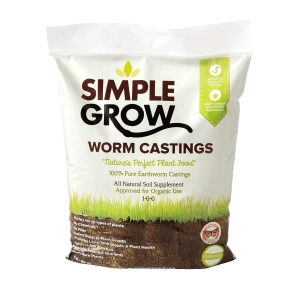 Worm Castings – Pure, Organic Fertilizer and Soil Supplement – 5 Pound Bag – Natural Soil Enhancer for Gardens, House Plants, Flowers, and Lawns – Odor Free