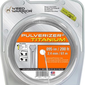 Weed Warrior 17061 Titanium Trimmer Line, 0.095″ by 200′, Silver